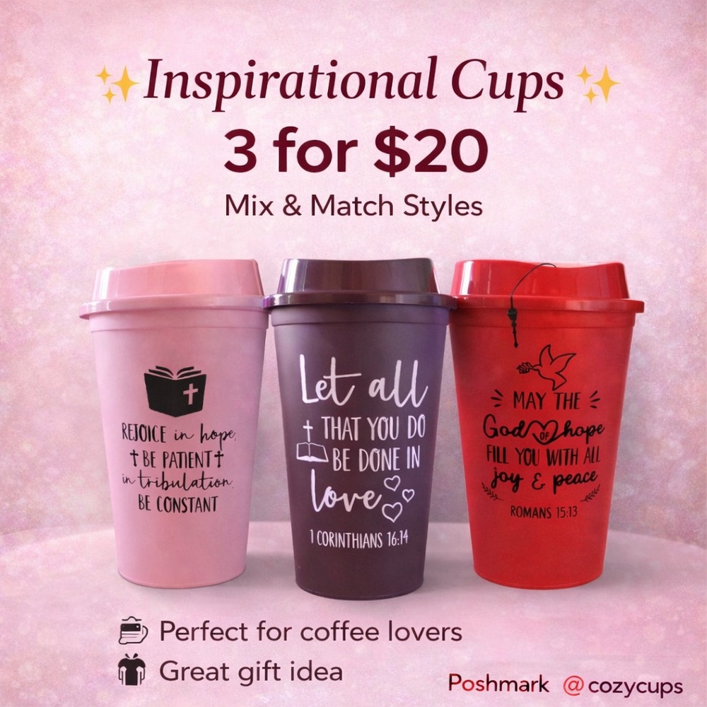 Faith & Inspiration Cups ☕✨ 3 for $20